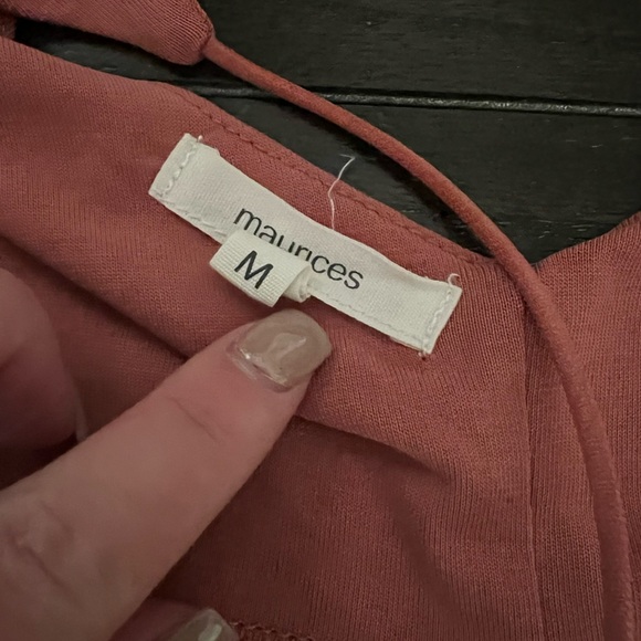 Maurices medium skinny strap pink tank top - Picture 5 of 6